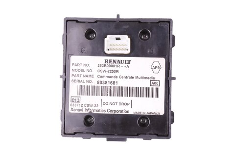 Ovládací panel multimedii