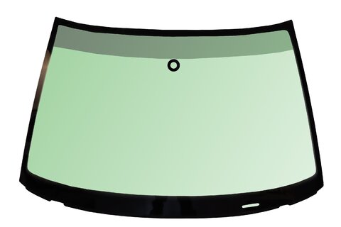 Sklo čelní zelené šedý pruh pro senzor a VIN aftermarket