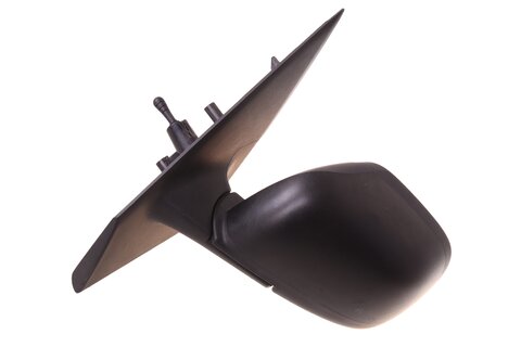 Levé zpětné zrcátko manuálně ovládané krátké - nelakovací (černé)