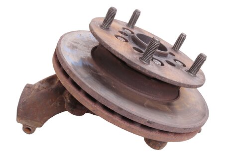 Těhlice s ložiskem a brzdovým kotoučem (přední, levá, FWD) 6C11-1K018-AA