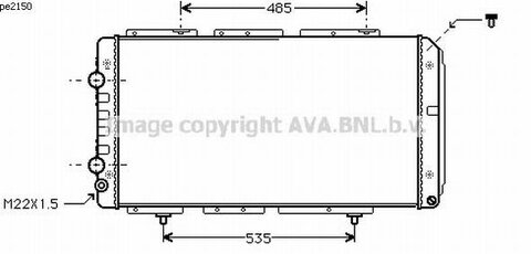 Chladič 2.5, 2.8 idTD/JTD