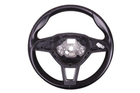 Volant multifunkční tříramenný kožený  - 5E0419091AHCWE