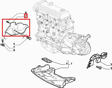 Kryt řemenice spodní