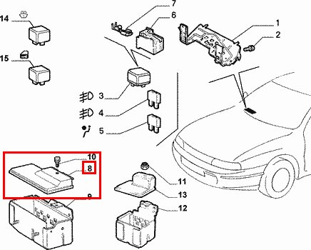 Kryt relé velký (originál)