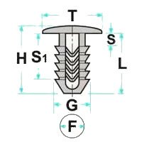 Plastová příchytka měkká (10ks)