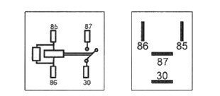 Relé 30A červené 46520432