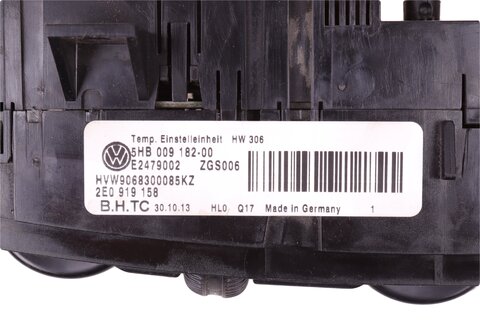 Panel ovládání topení 2E0919158