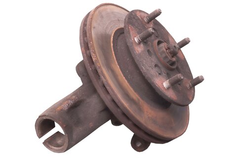 Těhlice s ložiskem a brzdovým kotoučem (přední, pravá, RWD) 6C11-3K185-BC