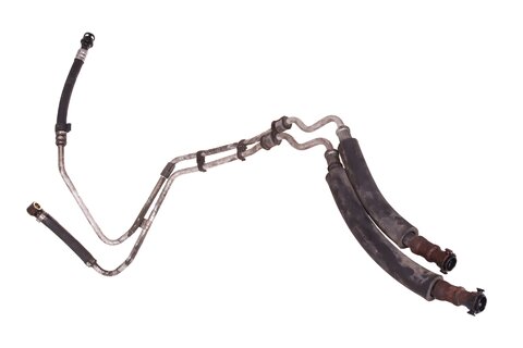 Servohadice posilovače řízení (hřeben řízení, nádobka, chladič)