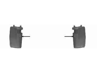 Pravý roh zadního nárazníku