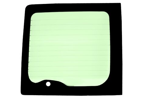 Sklo levých křídlových dveří (vyhřívané, zelené, pro stěrač, 74 x 64 cm) YC15-V42005-DK