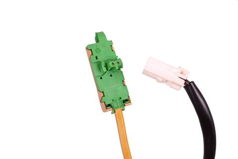 Volantový kroužek airbagu černý konektor 2 piny (2 konektory)