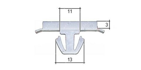 Příchytky lišty nárazníku (10ks)