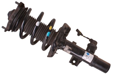 Přední tlumič pérování s pružinou N (levý, hatchback, ECS, bílá-modrá-žlutá)