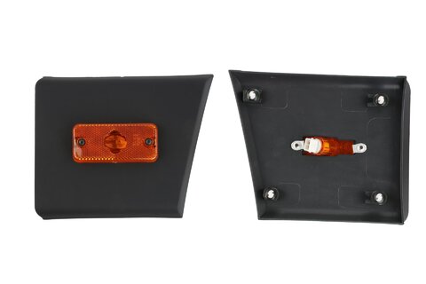 Boční lišta dveřního rámu s pozičním světlem levá (černá)