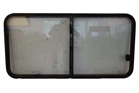 Okno levé zelené otevírací BUS 123 cm