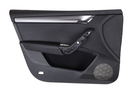 Panel dveří přední levý černý   stříbrná lišta 5E1867011A