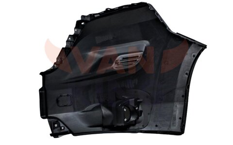 Roh předního nárazníku pravý s plastovým lemem pro mlhovku (černý) 2014 -