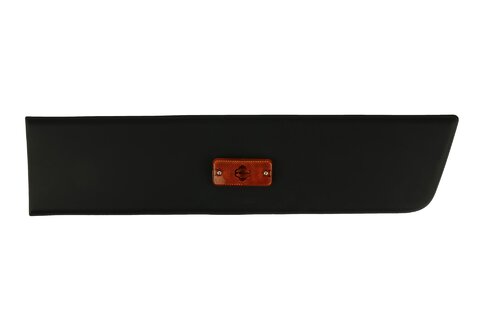 Boční lišta zadního blatníku (přední) s pozičním světlem levá (černá)