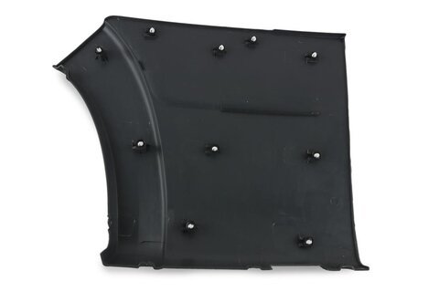 Ozdobná lišta zadní s plastovým lemem pravá (černá)