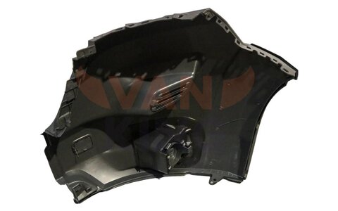 Roh předního nárazníku šedý pravý 2014- (s plastovými lemy)