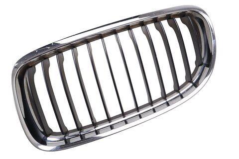Mřížka kapoty (ledvinka) levá černá   chrom 2007- 51137201967