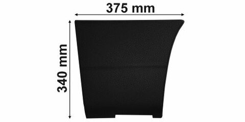 Lišta boční za kolem - dlouhý/střední rozvor pravá P