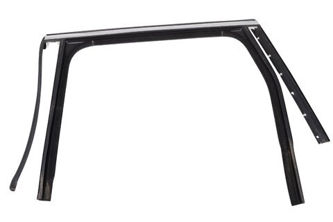 Vodítko okna zadních dveří levé s chrom lištou 7P0839431L