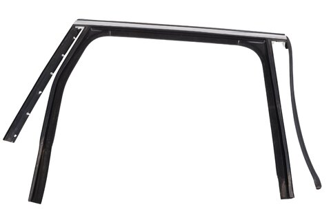 Vodítko okna zadních dveří pravé s chrom lištou 7P0839432L