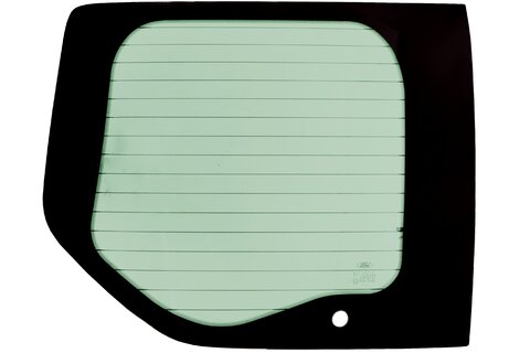 Sklo levých křídlových dveří (vyhřívané, sv. zelené, pro stěrač, 71,5 x 64 cm) BK21-V42005-AD