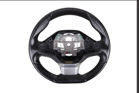 Volant tříramenný kožený černý 96785124ZD