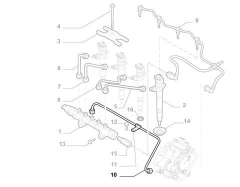 Vysokotlaká trubka nafty orig.