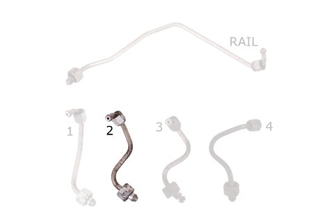 Trubička vstřikování paliva (válec 2)