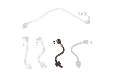 Trubička vstřikování paliva (válec 3)