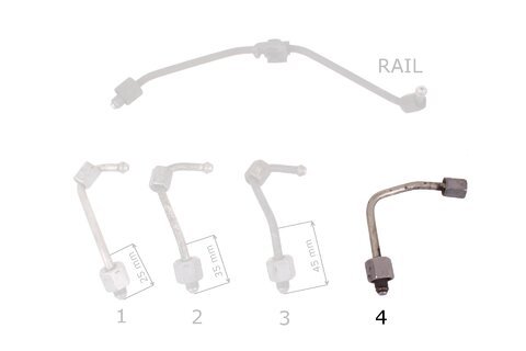 Trubička vstřikování paliva (válec 4)