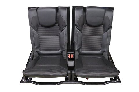 Lavice druhé řady kůže/látka černá 893045550R