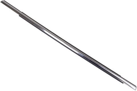 Stírací těsnění skla zadních dveří - vnější, pravé, chrom (sametka) DS73-F25604-CB