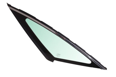 Sklo boční přední pravé (zelené + chrom) 768B41643R