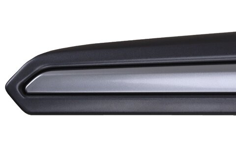 Vnitřní klika zadních dveří - levá, mat. chrom + tm. šedá DS73-F266B35-FF