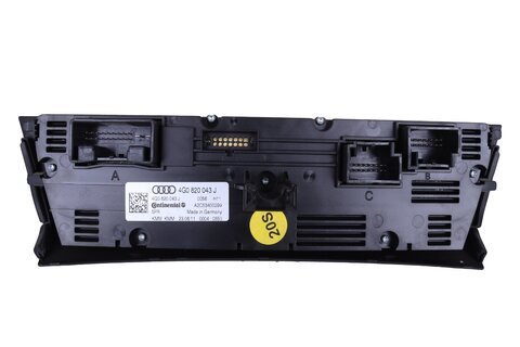 Panel ovládání automatické klimatizace přední (bez výhřevu sedadel) 4G0820043BC