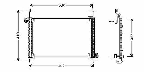 Chladič klimatizace 1.9JTD 