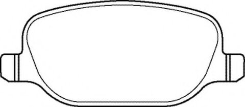 Brzdové destičky zadní