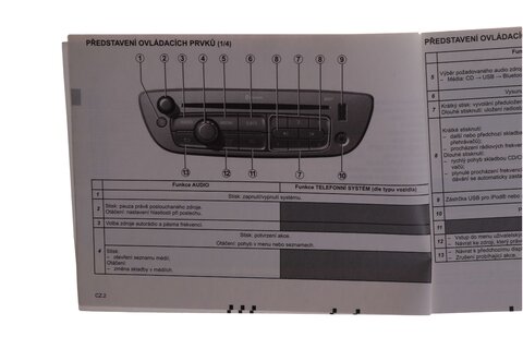 Návod k obsluze autorádia 984507179R