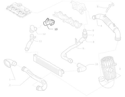 Koleno sání 6U3Q-9E470