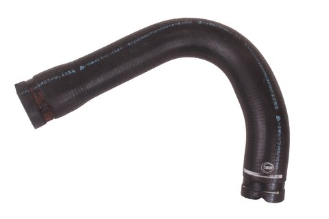 Hadice vody od plastové spojky k termostatu