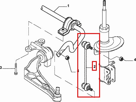 Tyčka stabilizátoru orig.