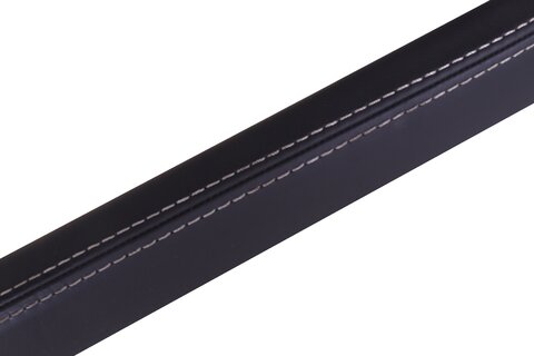 Vrchní lišta středového tunelu - levá, černá kůže + sv. šedá nit, -2019 (Titanium Plus) DS73-F061A17-CL