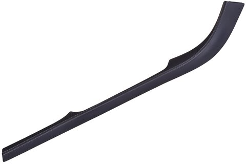 Vrchní lišta středového tunelu - pravá, černá kůže + sv. šedá nit, -2019 (Titanium Plus) DS73-F061A16-CL
