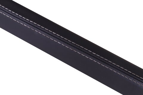 Vrchní lišta středového tunelu - pravá, černá kůže + sv. šedá nit, -2019 (Titanium Plus) DS73-F061A16-CL