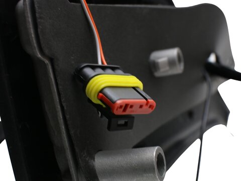 Zrcátko elektrické krátké pravé P s anténou